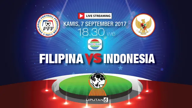 Banner Piala AFF U-18 Filipina vs Indonesia