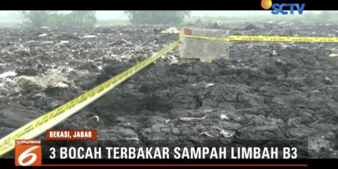 3 Bocah di Bekasi Terbakar Limbah B3 Saat Main Bola