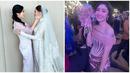 Pakai dress off shoulder dengan rambut digerai, penampilan Febby Rastanty banjir pujian ketika menjadi bridesmaid Jessica Mila saat resepsi pernikahan pada Mei 2023 lalu. Sementara saat pemberkatan, Febby Rastanty pakai dress warna ungu simpel dengan gaya rambut ikat tengah yang membuatnya makin manis. (Liputan6.com/IG/@febbyrastanty)