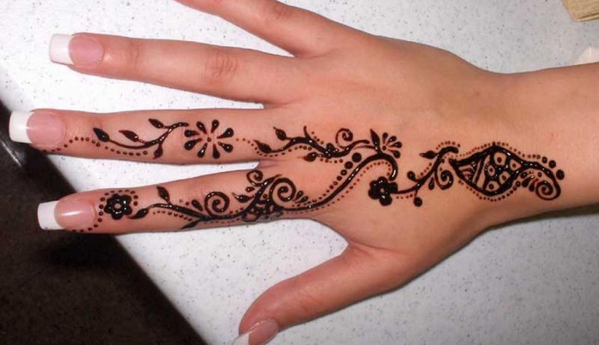 Gambar Henna Tangan Untuk Pemula MODELEMASTERBARU