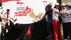 Peluncuran Logo Road to Rio 2016 Oleh CDM Raja Sapta Oktohari, Atlet dan Mantan Atlet Olimpiade di Senayan, Jakarta, Minggu (20/3/2016). (Bola.com/Nicklas Hanoatubun) 