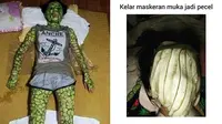 6 Potret Nyeleneh Orang Pakai Masker Timun Ini Bikin Tepuk Jidat (sumber: Twitter/miyeahtsumu Instagram/ngakakkocak)