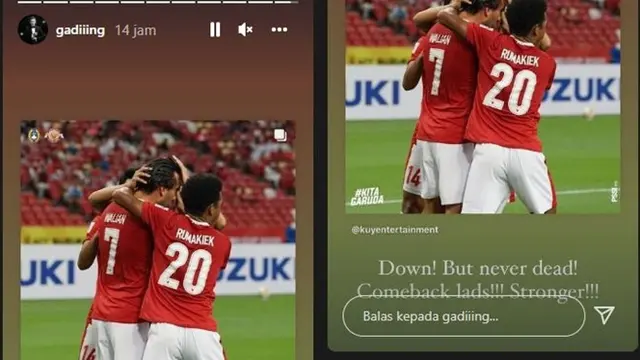 Kalah Telak, 6 Artis Ini Beri Ucapan Semangat ke Pemain Timnas Indonesia