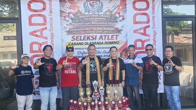 Pengurus Cabang Olahraga Domino Bandarlampung menggelar Kejuaraan Cabang domino pada Sabtu (14/3/2026).