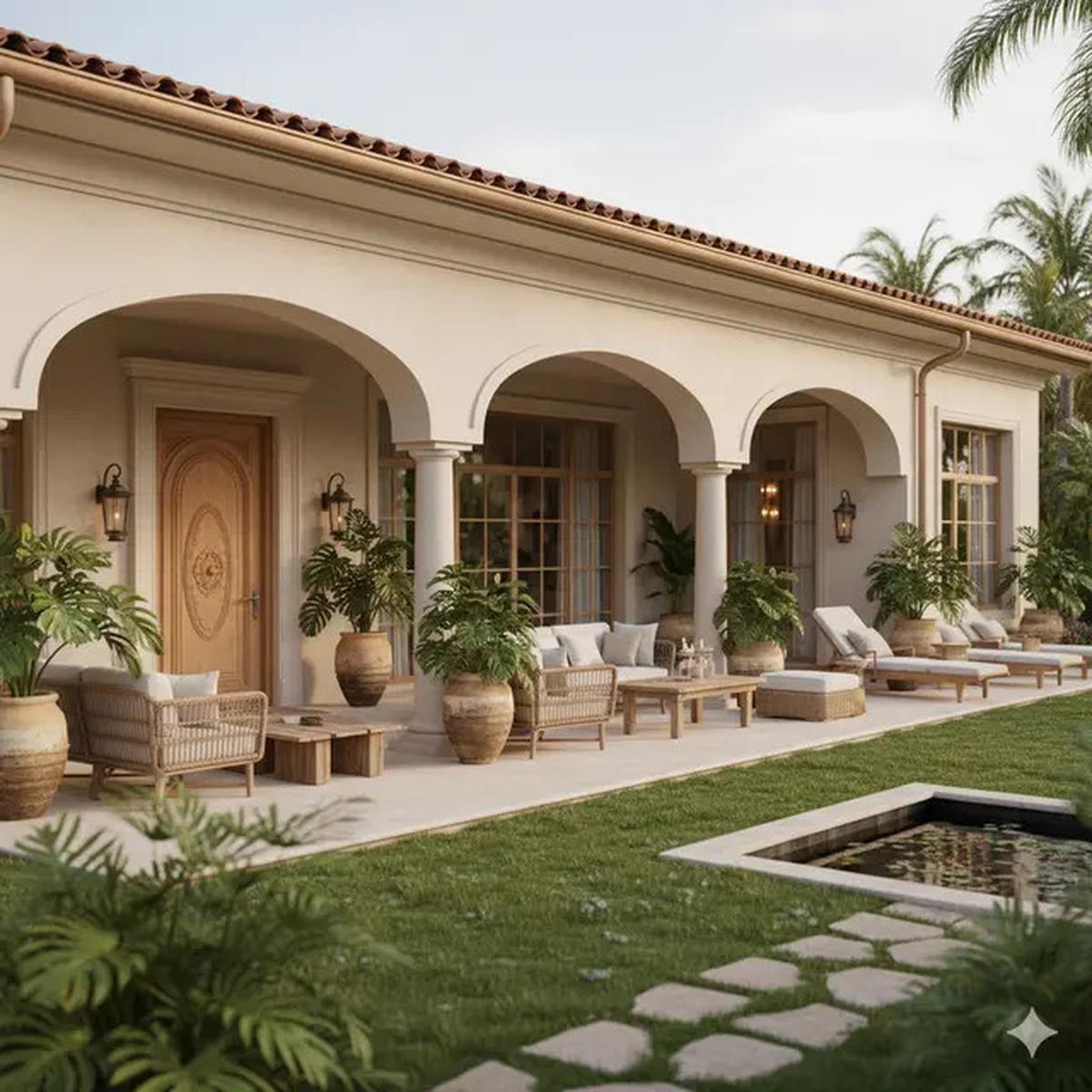 9 Model Rumah 1 Lantai dengan Teras Luas Bergaya Resort, Konsep Elegan yang Bikin Betah