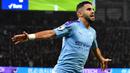 Riyad Mahrez masuk sebagai salah satu pemain Afrika tertajam di Liga Inggris. Mahrez telah mengoleksi 67 gol bersama Leicester City dan Manchester City. Pemain berkebangsaan Aljazair tersebut juga mampu menyabet tiga kali gelar Liga Inggris. (AFP/Lee Smith)