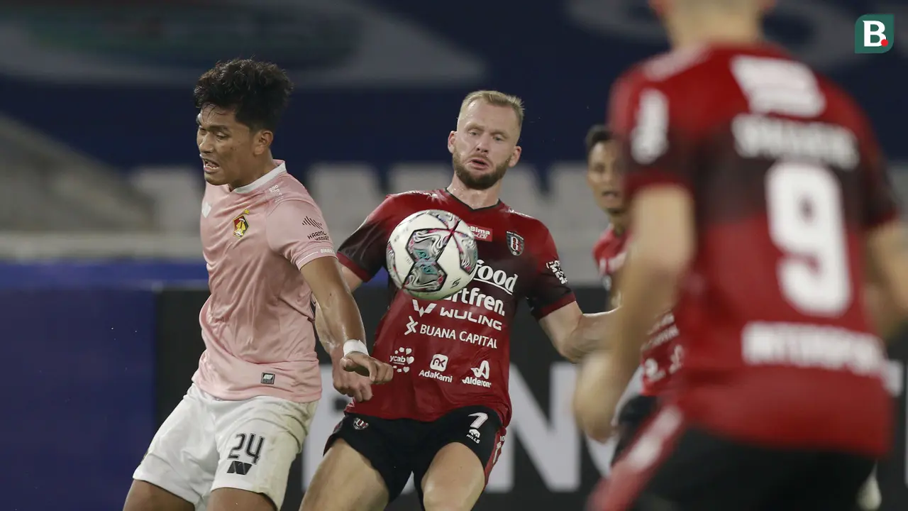 Foto: M. Rahmat Cetak Gol Tunggal Kemenangan Bali United atas Persik Kediri, sekaligus Gol Pertama di BRI Liga 1 2021 / 2022