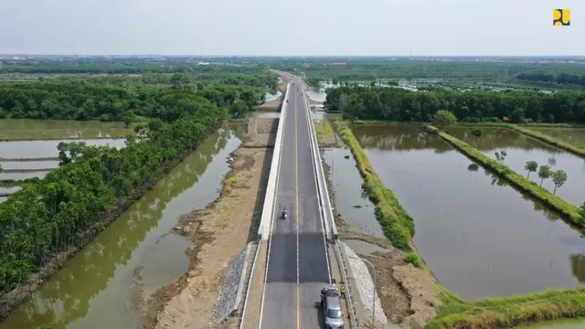 Kementerian PUPR melalui Direktorat Jenderal (Ditjen) Bina Marga telah menyelesaikan pembangunan Jalan Lingkar Brebes–Tegal di Jawa Tengah. (Dok Kementerian PUPR)