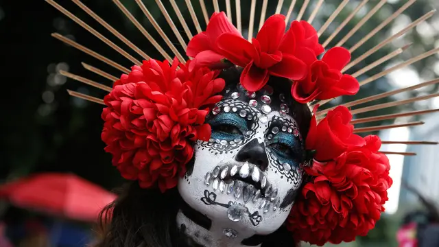 Kemeriahan Parade Hari Orang Mati di Meksiko