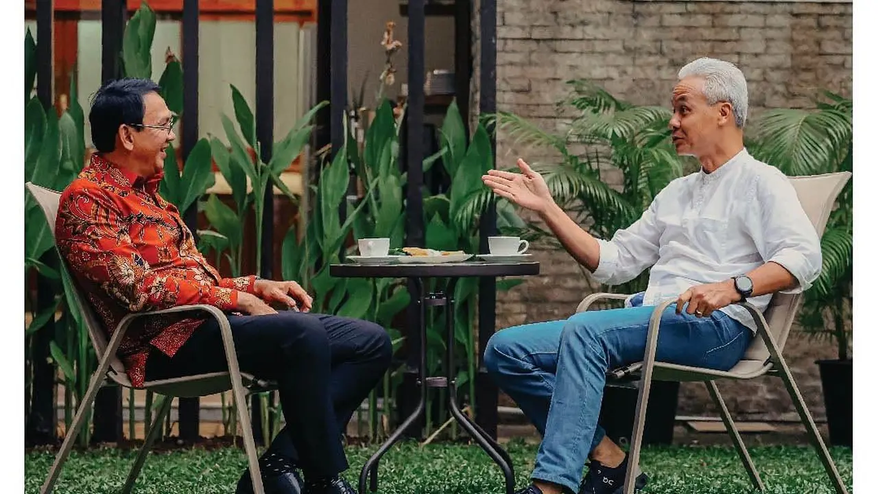 Ganjar Pranowo Ngopi Bareng Ahok