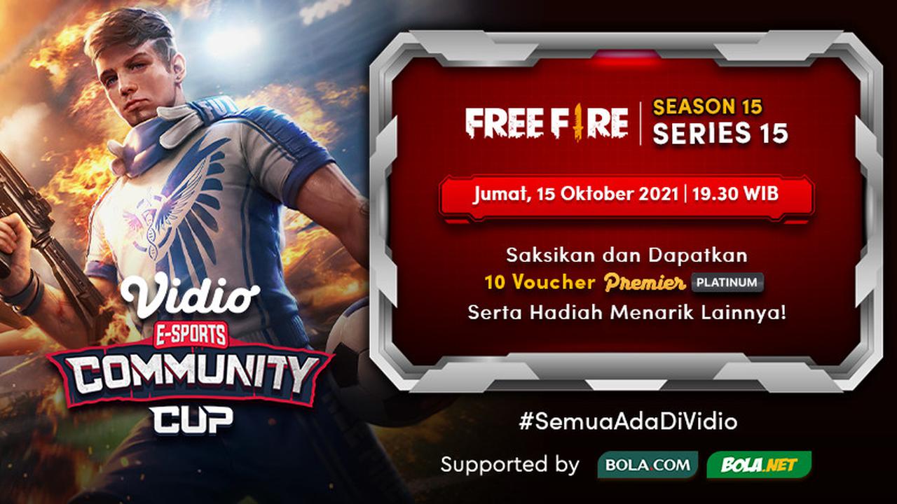 Jadwal dan Live Streaming Vidio Community Cup Season 15 Free Fire Series 15, Jumat 15 Oktober 2021