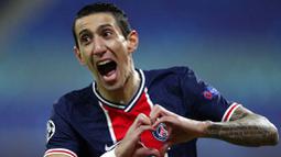 Angel Di Maria - Penyerang PSG ini merupakan rekan satu tim Lionel Messi di timnas Argentina. Kerja sama apik keduanya sukses mengantarkan Tim Tango meraih trofi Copa America 2021. (Foto: AP/Michael Sohn)
