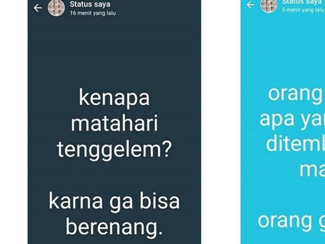 7 Status Whatsapp Ini Receh Banget Bikin Senyum Sendiri Hot Liputan6 Com