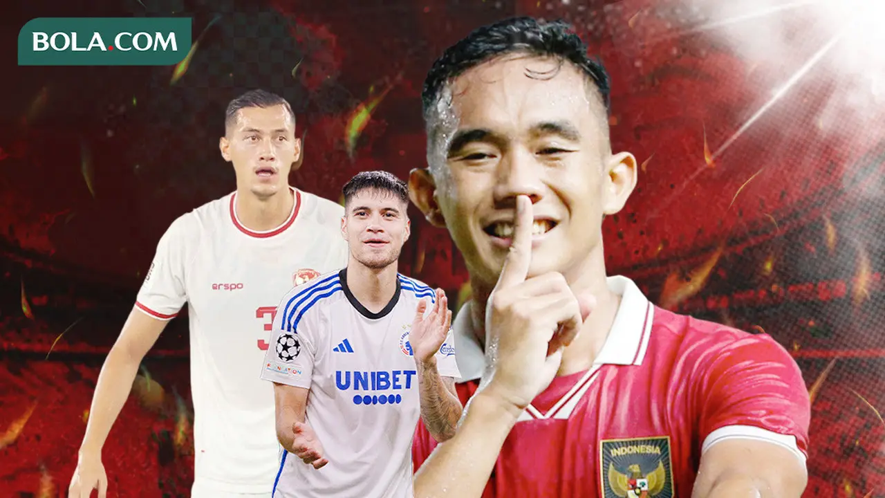 Timnas Indonesia - Kevin Diks, Jay Idzes, dan Rizky Ridho
