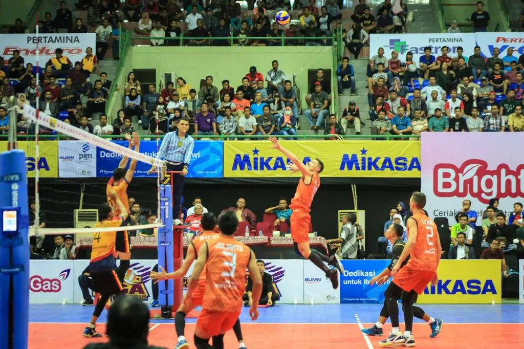 Jakarta BNI Taplus sukses kalahkan Surabaya Bhayangkara Samator di Proliga 2018 (istimewa)