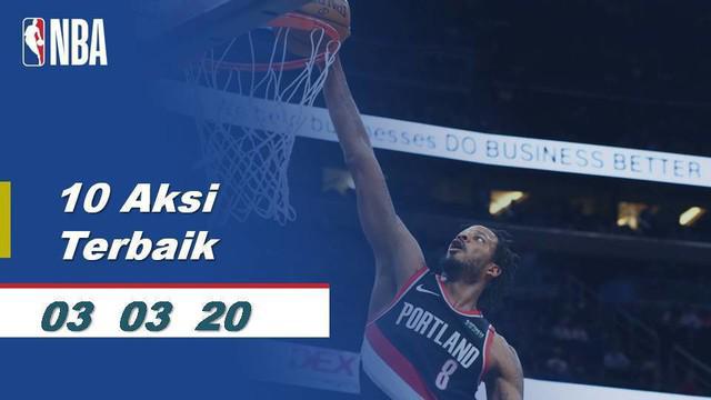 Berita Video 10 Aksi Terbaik NBA 3 Maret 2020