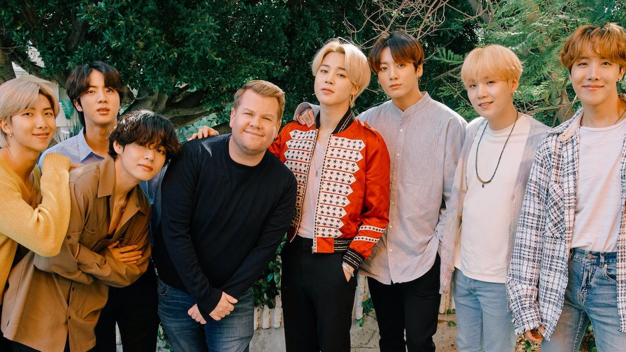 BTS dan James Corden (Twitter/ JKCorden)