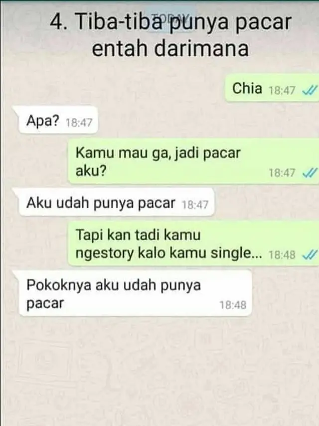 9 Macam Cara Kocak Tolak Pernyataan Cinta, Bikin Ngakak Sekaligus Sedih