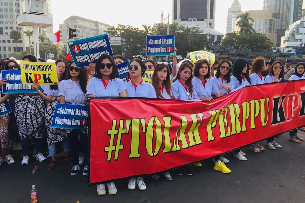 Srikandi Milenial Tolak Perppu KPK