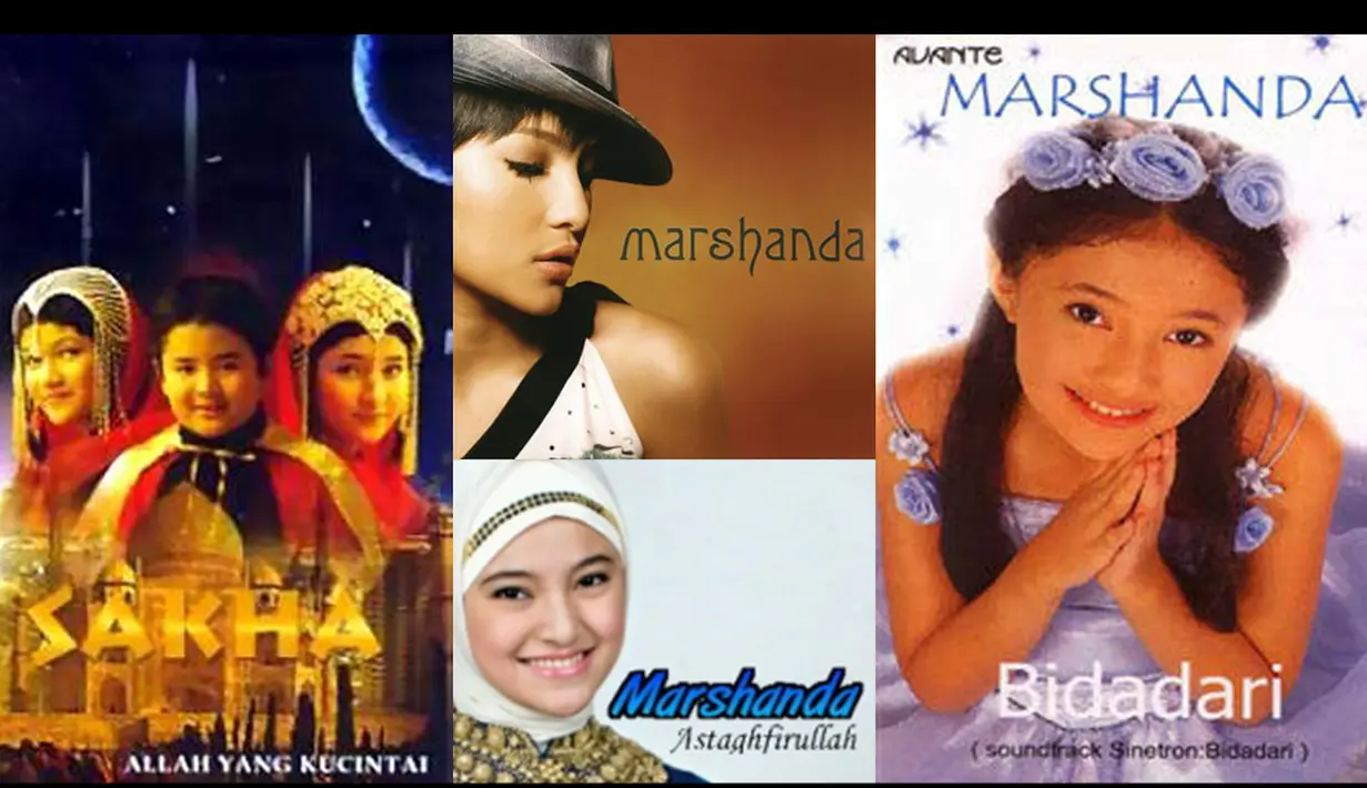Marshanda bergabung dalam sebuah album religi Sakha yang dirilis tahun 2002. Ia juga menelurkan beberapa album Solo (Istimewa)