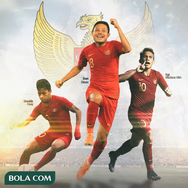 Timnas Indonesia - Egy Maulana Vikri, Osvaldo Haay, Evan Dimas