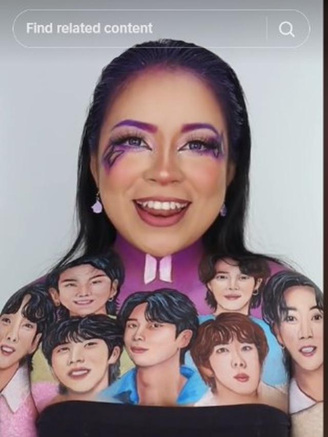 Jadikan Badan Sebagai Kanvas, Hasil Lukis Wanita Ini Bikin Warganet Terpukau