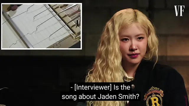 ROSE BLACKPINK Respons Dugaan Lagu Till the End untuk Jaden Smith: Dia Teman Baik (YouTube/Vanity Fair).