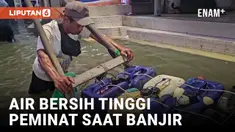 Dilanda Banjir Rob, Warga Muara Angke Terpaksa Beli Air Bersih