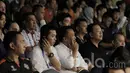 Menpora, Imam Nahrawi, menyaksikan pertandingan hari ketiga Indonesia Open 2017 di JCC, Senayan, Rabu (14/6/2017). Menpora didampingi staf khusus bidang olahraga Taufik Hidayat yang juga legenda bulu tangkis Indonesia. (Bola.com/ M Iqbal Ichsan)