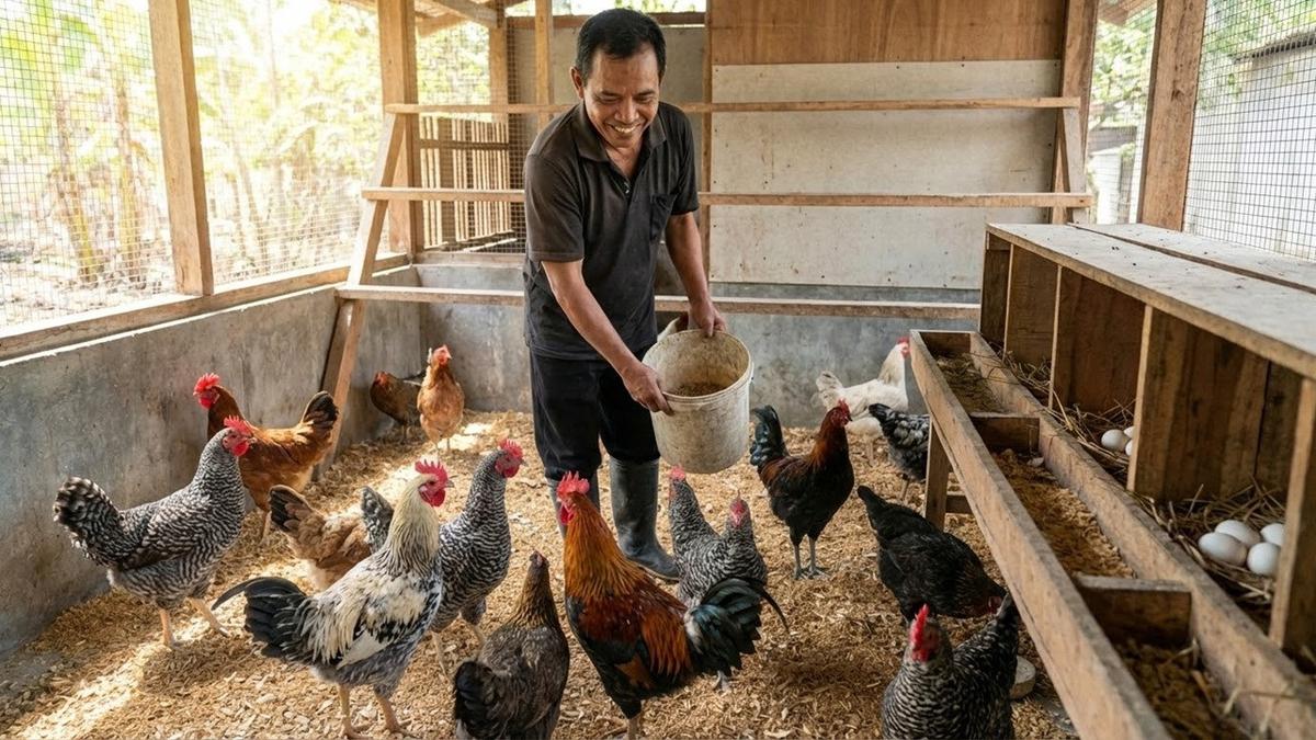 Tips Ayam Kampung Rutin Bertelur Meski Dikandang, Beternak Produktif Bebas Bau