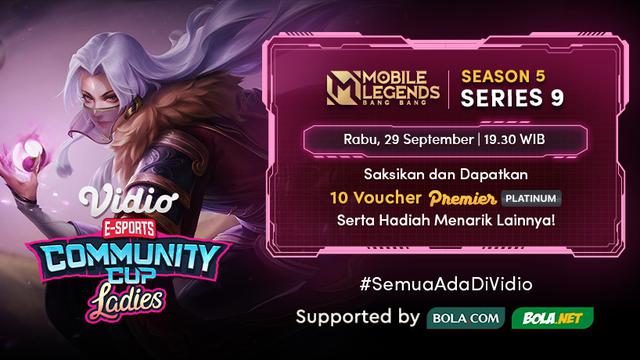Jadwal dan Live Streaming Vidio Community Cup Ladies Season 5 PUBGM Series 9 di Vidio, Rabu 29 September 2021