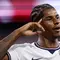 Penyerang Inggris, Marcus Rashford, merayakan gol keempat yang dicetak timnya dalam pertandingan Grup L Piala Dunia FIFA 2026 antara Inggris melawan Kroasia di Dallas Stadium, Arlington, Texas, pada 17 Juni 2026. (MICHAEL STEELE / GETTY IMAGES NORTH AMERICA / Getty Images via AFP)