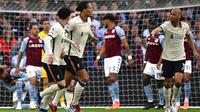 Liverpool menang 2-1 atas Aston Villa pada laga tunda pekan ke-33 Premier League di Villa Park, Rabu (11/5/2022) dini hari WIB. (AP Photo/Rui Vieira)