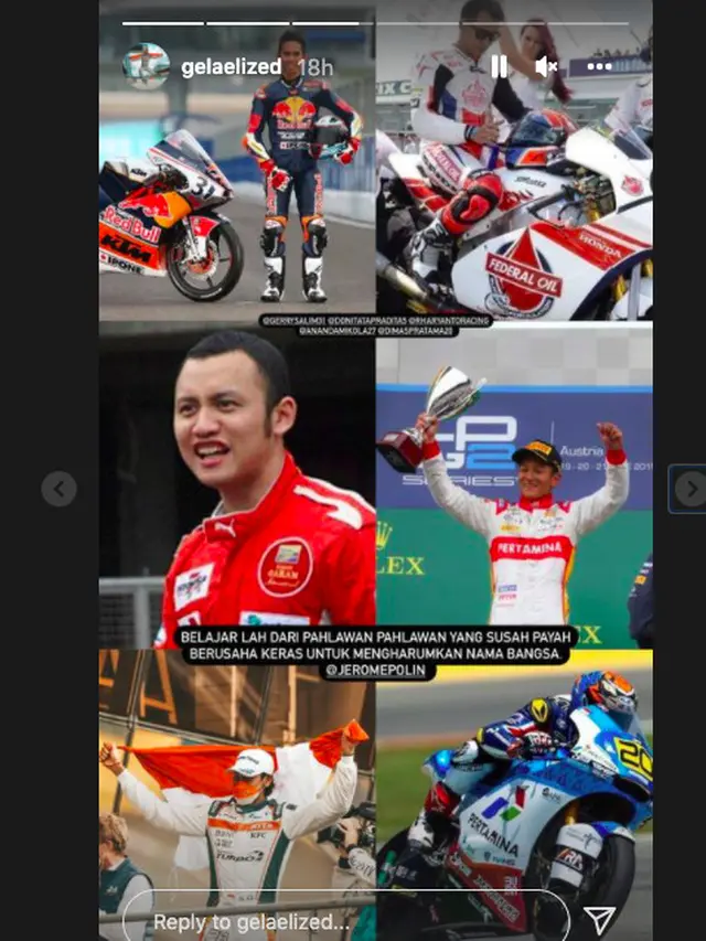 Sean Gelael tegur Jerome Polin