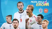 Piala Eropa - Euro 2020 Inggris Vs Denmark - Duel Antar Lini (Bola.com/Adreanus Titus)