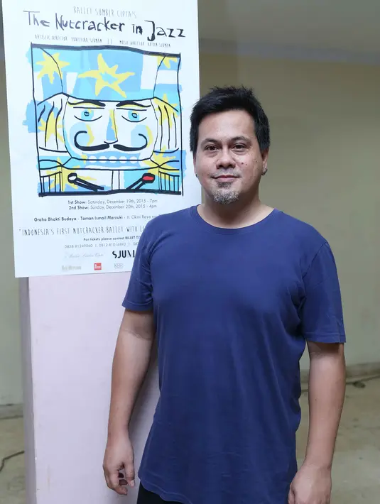 Aksan mengaku bangga dapat menggelar acara yang baru diadakan untuk pertama kalinya di dunia musik. The Nutcracker diaransemen dalam bentuk jazz, dibawakan live jazz orchestra untuk mengiringi tarian ballet kontenporer (Nurwahyunan/Bintang.com)
