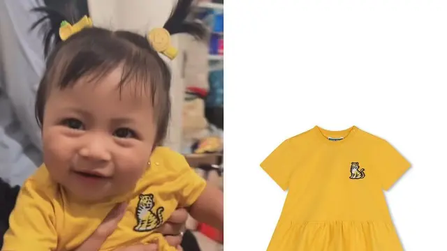 Harga Dress Lily Anak Nagita Slavina dan Raffi Ahmad. (instagram/fashion_ranskids)