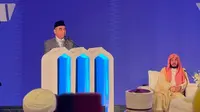 Ketua MPR RI Ahmad Muzani  saat menghadiri konferensi Liga Muslim Dunia di Arab Saudi. (Foto: Istimewa).