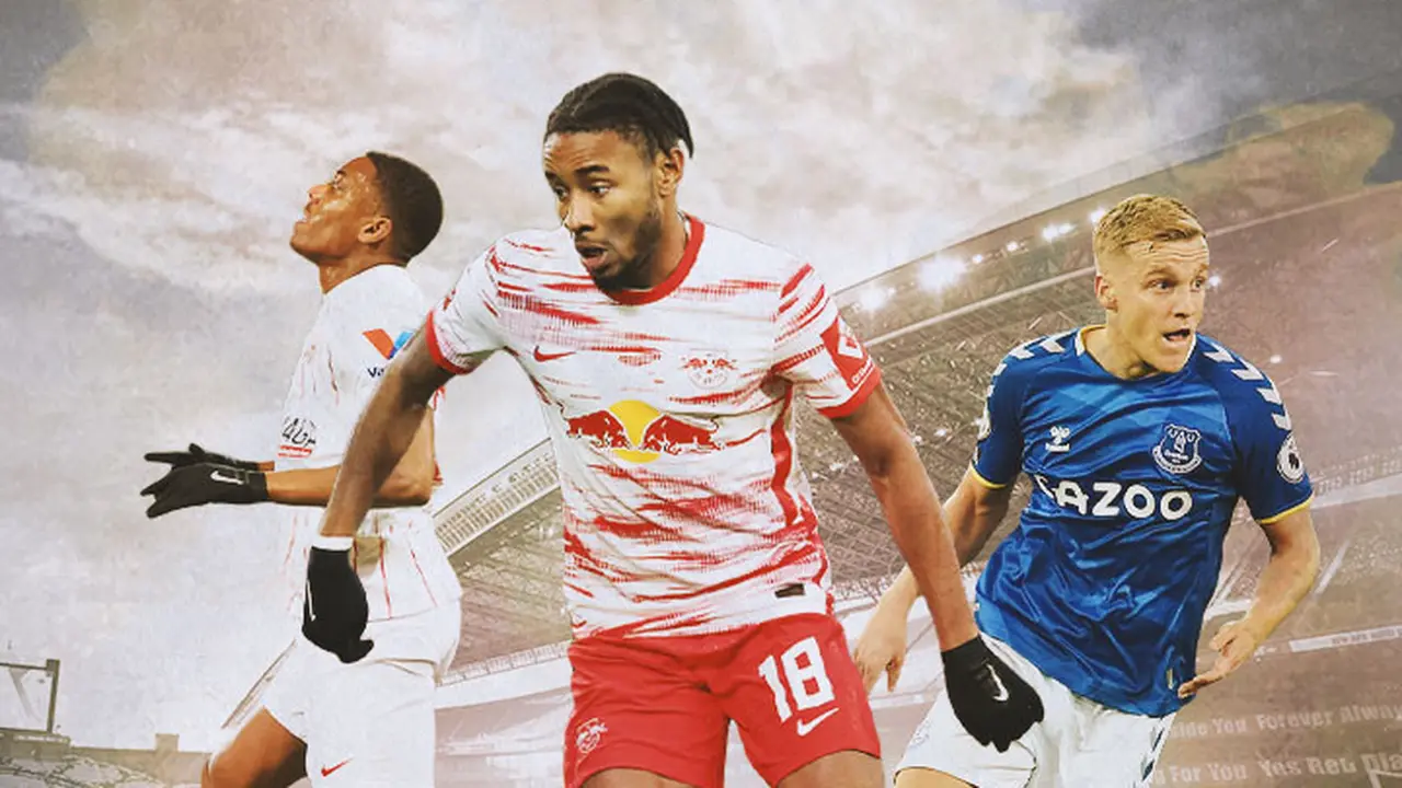 Ilustrasi - Anthony Martial, Christopher Nkunku, Donny van de Beek