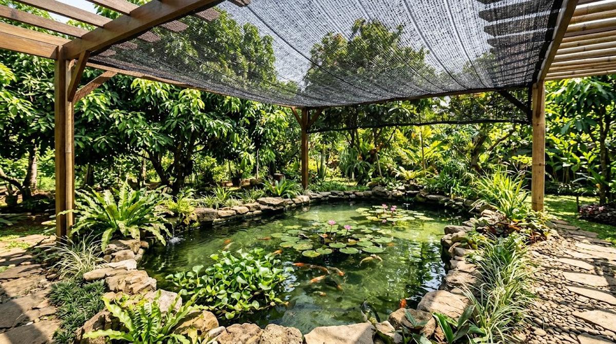 Paparan Sinar Matahari Langsung di Kolam