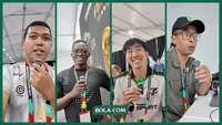 Para jurnalis Piala Dunia 2026 yang negaranya tidak lolos, yaitu Hery Kuniawan (Bola.com), Stephen Ochieng dari Kenya (dua dari kiri), Tuntat Vinijmanon (dua dari kiri), dan Prasetyo Eko Prihantono (Kompas.com). (Bola.com/Hery Kurniawan)