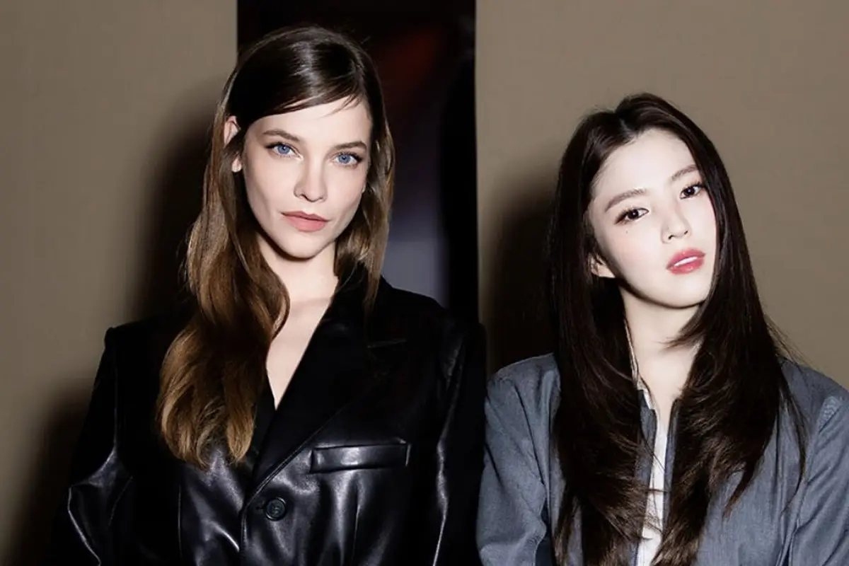 Han So Hee dan Barbara Palvin saat Hadir di Fila Milan Fashion Week 2026. [@fila_korea]