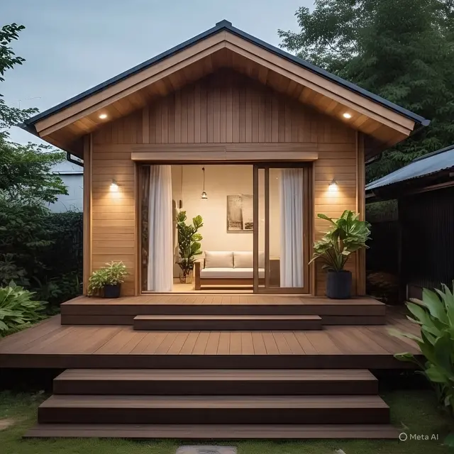 Rumah papan 2025. (Liputan6.com/MetaAI)