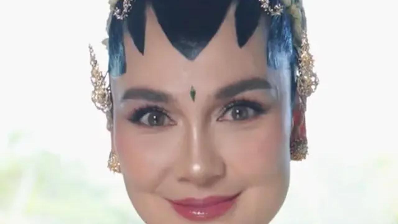 Potret Luna Maya Sebelum dan Sesudah Make Up Akad Nikah/Tiktok Luna Maya