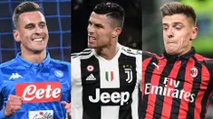 Mega Bintang Cristiano Ronaldo kembali memuncaki peraih top scorer Serie A usai mencetak dua gol usai ditahan imbang Parma FC 3-3. Raihan terbeut membuatnya berselisih satu gol saja dari Quagliarella (Kolase Foto AFP)