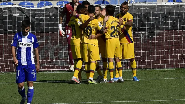 Barcelona Tutup La Liga 2019-2020 dengan Pesta Gol