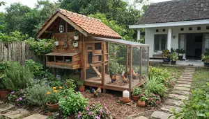 Cara Membuat Kandang Ayam Hias Terlihat Seperti Taman Mini, Ubah Sudut Rumah Jadi Asri dan Mewah