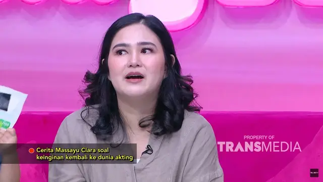 Masayu Clara kangen masa gadis. (credit:youtube.com/@TRANSTVofficial)