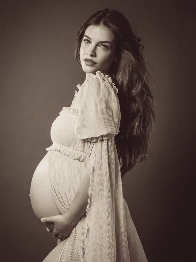 Barbara Palvin Pamer Baby Bump Lewat Lingerie Vintage Victoria's Secret