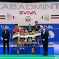 Ganda campuran Indonesia&nbsp;Zachariah Josiahno Sumanti/Hediana Julimarbela menjuarai turnamen bulu tangkis&nbsp;Italian International 2022 di&nbsp;PalaBadminton, Milan, Minggu (5/6/2022). (foto: PBSI)